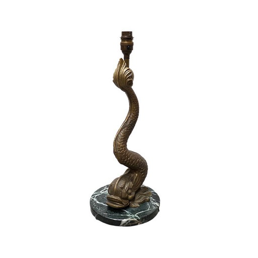 Französische Bronze-Tischlampe aus der Mitte des 20. Jahrhunderts – tafellampen