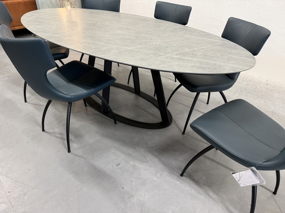 Image 1 of Harvink Fier Dining Table Ceramic Stone 225xD115