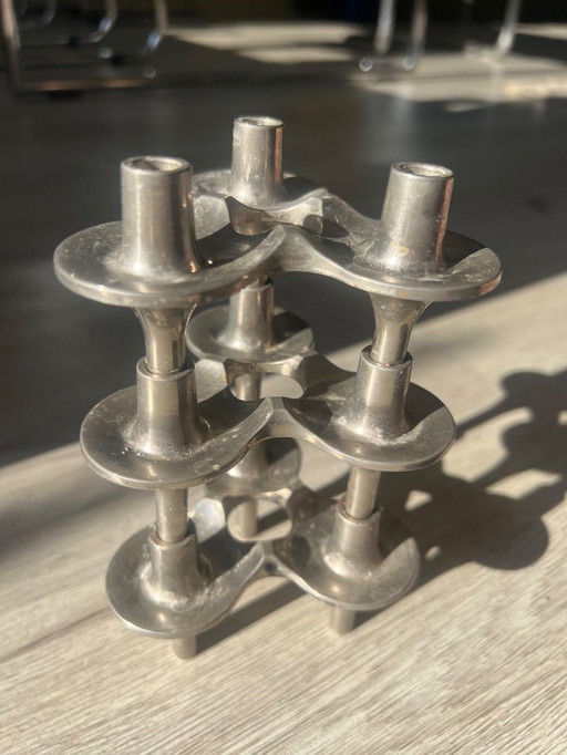 Portacandele vintage componibile Nagel Stoffi