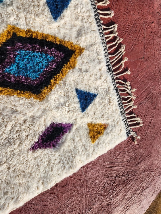 Image 1 of Tappeto vintage marocchino Beni Ourain 250 x 150 cm – Tappeto berbero in lana tessuto a mano