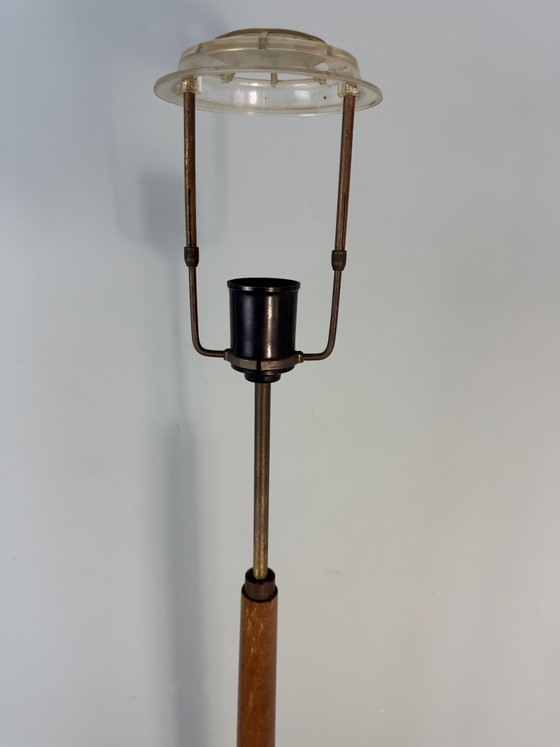 Vintage Danish Teak Floor Light - Mid-Century Style – Metal, Wood (photo 13 of 14)