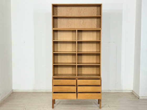 Image 1 of Mid-century classic: IKEA MTP shelf / highboard / sideboard – oak – design Marianne Richter