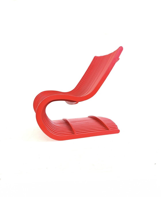 Image 1 of Vintage parametric armchair, Piegatto '80s style