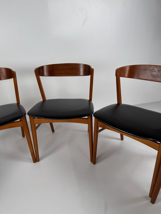 Image 1 of Set van 6 Farstrup model 206 eetkamerstoelen – Deens mid-century design
