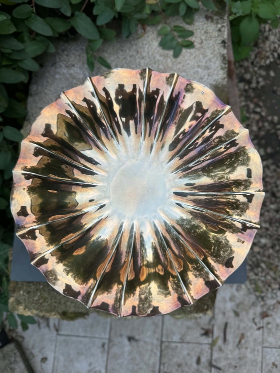 Tazza centrotavola argentata Art Nouveau, Oggetti decorativi, Metallo, Argentato (foto 4 di 10)