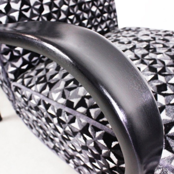 Image 1 of 2xArt Deco Armchairs No.139 "Night sky" 