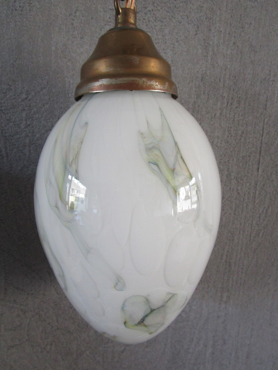 Image 1 of Bellissima lampada a sospensione/lampada da ingresso in opalino