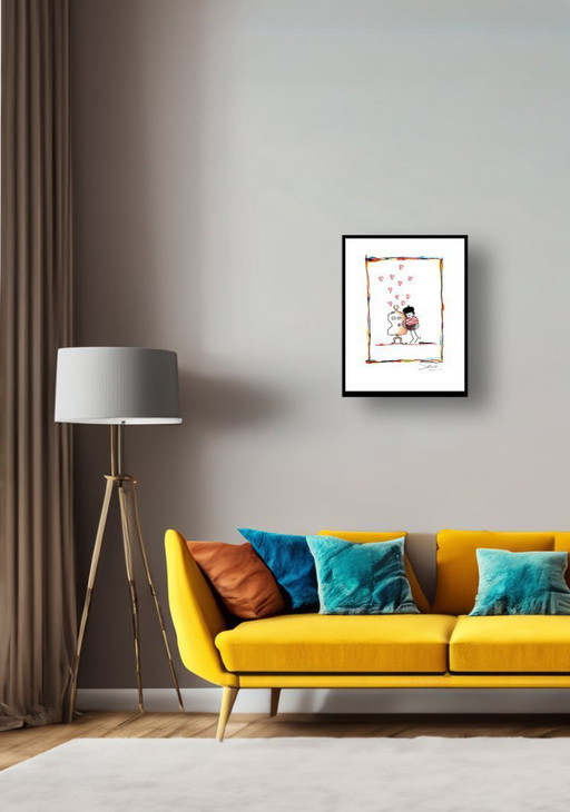 Schlote, Wilhelm - Herzwand -  Giclee  - handsigniert