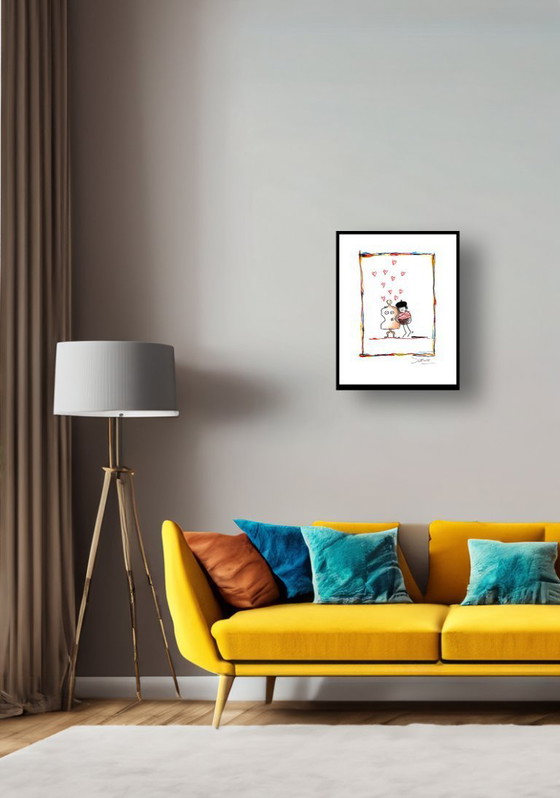 Image 1 of Schlote, Wilhelm - Muro del corazón - Giclee - firmado a mano