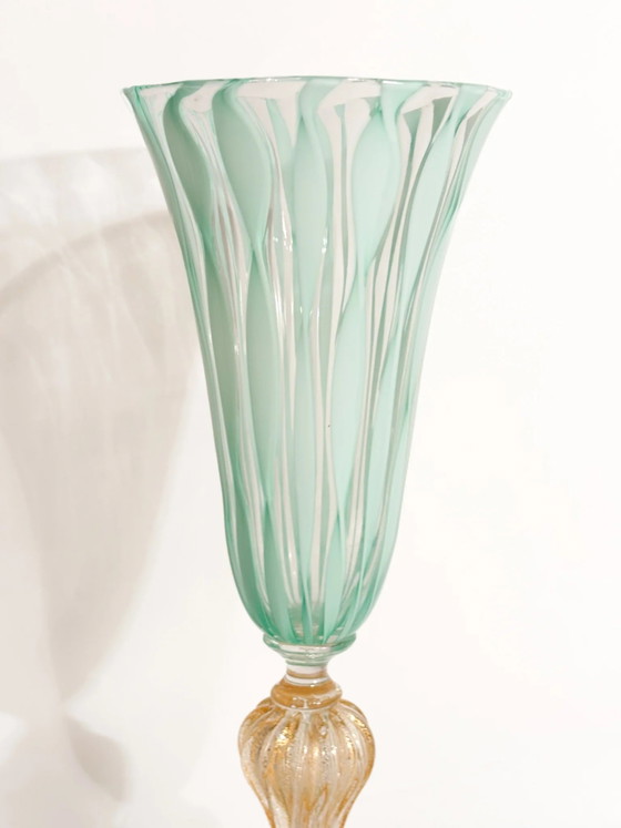 La Murrina Murano Vetro Verde e Foglia d'Oro Vetro, anni '70, Oggetti decorativi (foto 3 di 12)