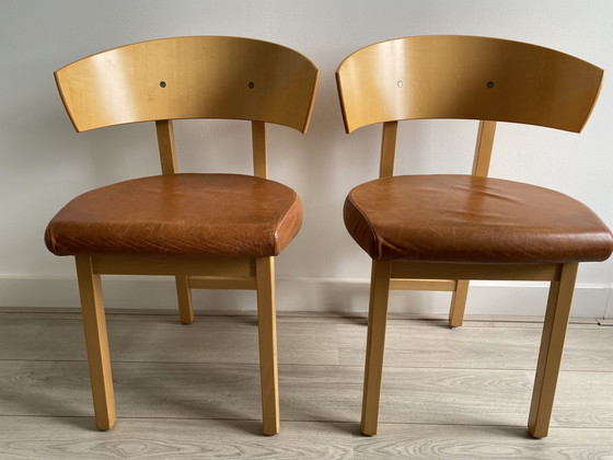 Image 1 of 2x Ikea Vintage Stoel Niels Gammelgaard