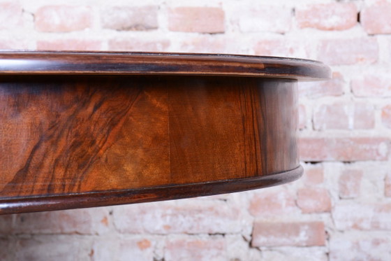 Restored Art Deco Dinig Set, Caucasian Walnut, Thuja, Polished, England, 1920s – Dining set, Textile, Wood (photo 6 of 19)