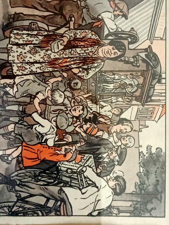 Image 1 of Vintage Ot en sien prenten setje babykamer, kinderkamer, wanddecoratie 