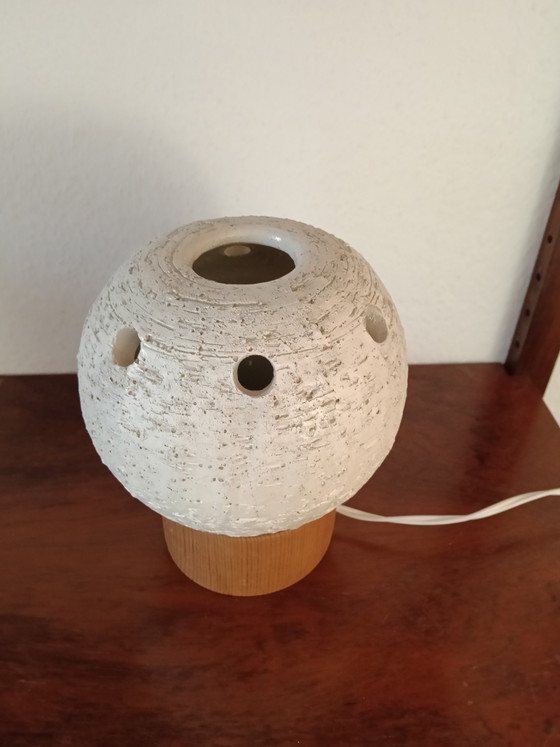 Lampada da Tavolo in Ceramica Vintage Space Age – Lampade da tavolo, Wood (photo 2 of 6)