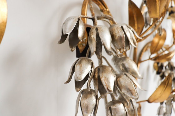 Image 1 of Wall light/wall lamp, 'Pioggia D'oro' by Hans Kögl, Hollywood Regency, Italy, 1970s