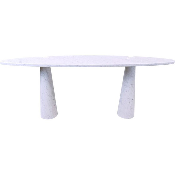 Image 1 of Vintage white marble console by Angelo Mangiarotti 