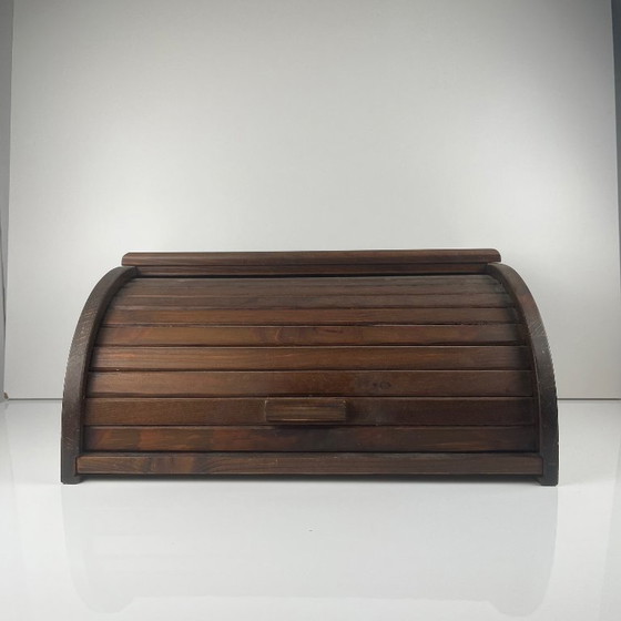 Image 1 of Caja de pan de madera oscura