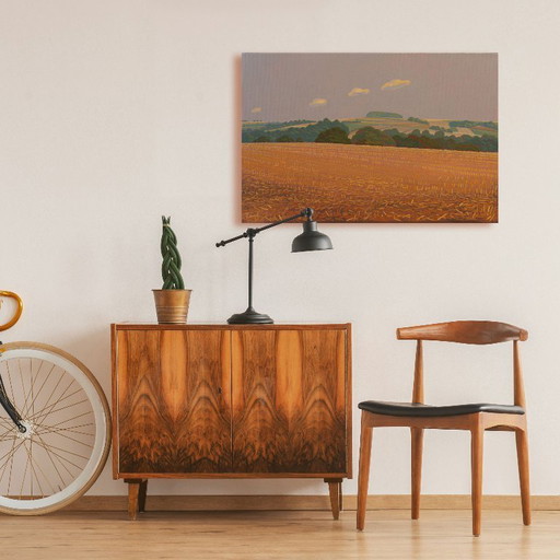 Dipinto unico, Quattro Nuvole, pezzo unico dipinto a mano, 45 x 30 cm, pittura acrilica su tela