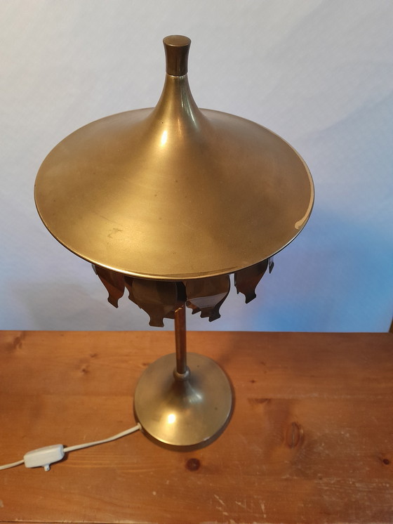 Image 1 of Table Lamp Of Brass, Design Uno Dahlén For Aneta, Scandinavian Modernity