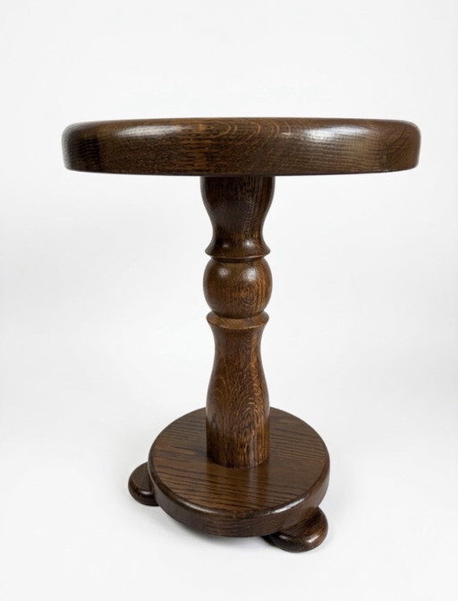 Table d'appoint vintage en bois massif pour plantes