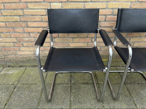 Image 1 of 4x Sledestoelen is de stijl van Mart Stam S34