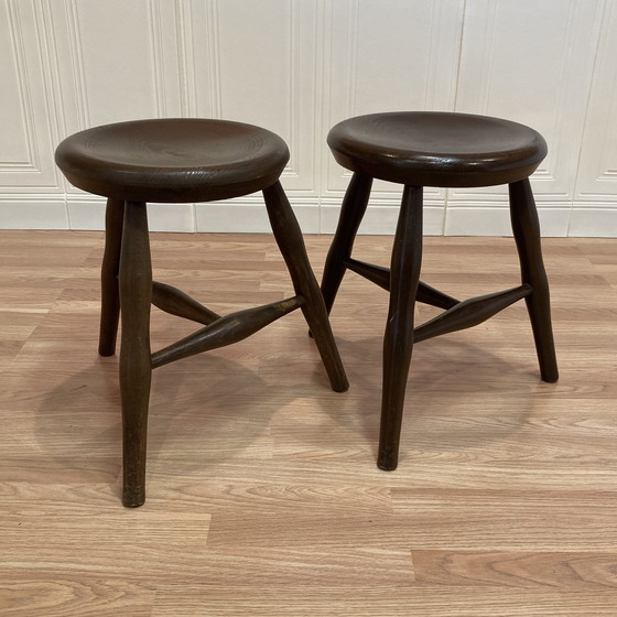 Image 1 of Duo of Tripod Period Stools