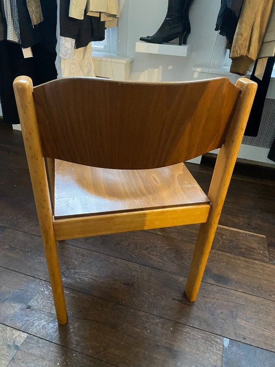 Image 1 of Casala vintage stoelen massief hout 20+ stuks 