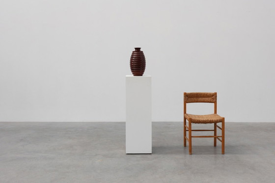 Image 1 of Grote Franse gedraaide houten vaas in Art Deco stijl, ca. 1925