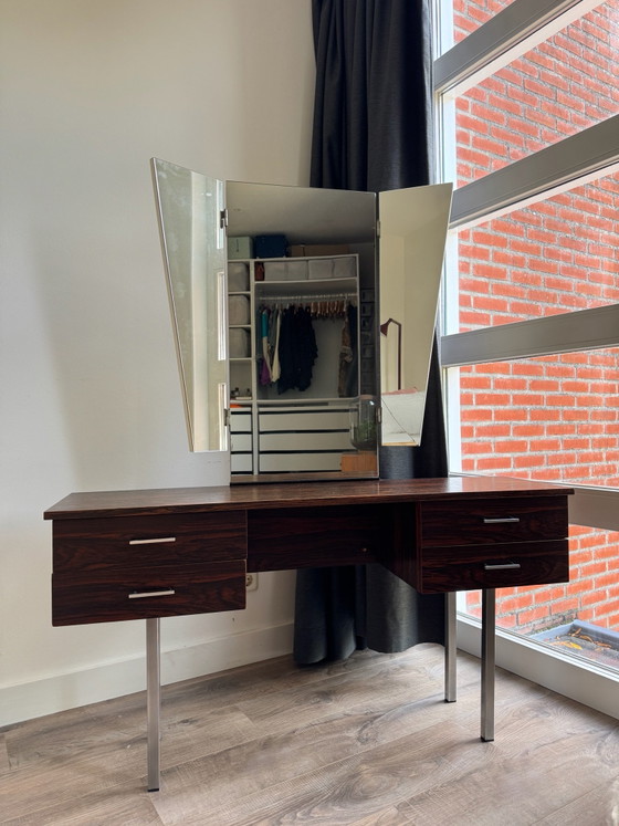 Toletta vintage anni '60, palissandro - mid-century, Tolette, Legno, Marrone (foto 2 di 6)
