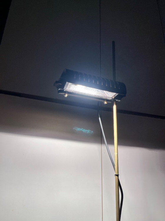 Image 1 of 626/L brown floor lamp, designed by Joe Colombo, Oluce edition, vintage, 1960s-70s, original