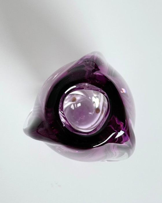 Image 1 of Val Saint Lambert “Milette” Crystal Vase by René Delvenne – Belgium, 1960s