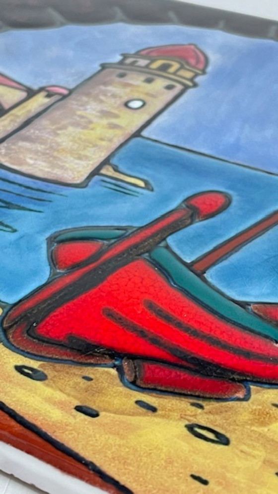 Image 1 of Decorazione murale in ceramica vintage