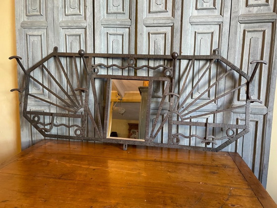 Image 1 of Wandgarderobe, Art-déco-Stil, 1930er Jahre, Französisch