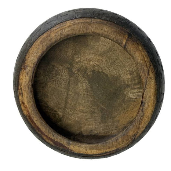 Decoratieve houten pot met deksel – Marokkaanse stijl – Schalen, Wood, Metal, Modern (photo 4 of 5)