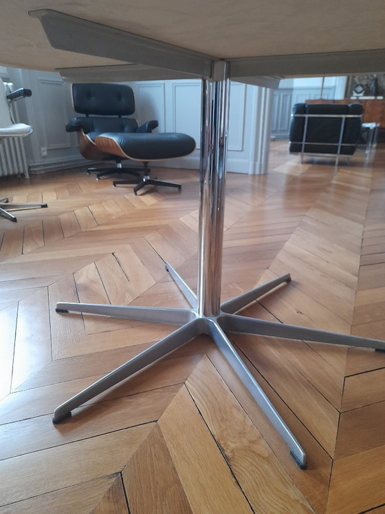 Image 1 of Arne Jacobsen A825 eettafel en 4 Gastone Rinaldi stoelen