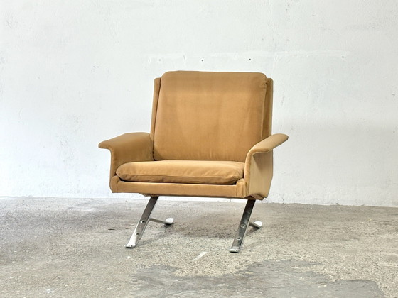 Rare pair of easy chairs designed by Paul and Michael Bode for Tectaform – Armchairs, Wood, Metal (photo 2 of 11)