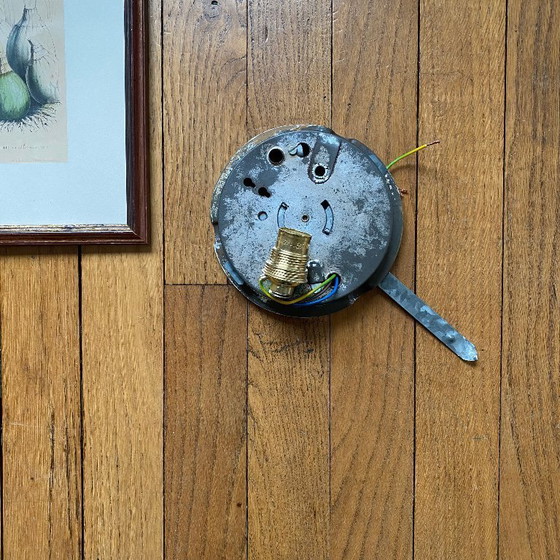 Image 1 of Half-moon ceiling or wall light, 20 cm, white opaline glass, 1960s-1970s, vintage light fixture