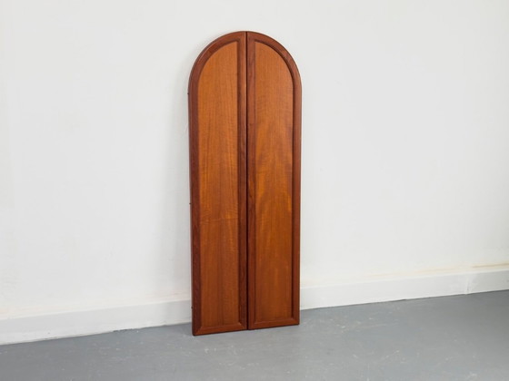 Vintage Foldable Teak Mirror from Fakse Furniture, 1960s – Wood, Glass (photo 6 of 12)