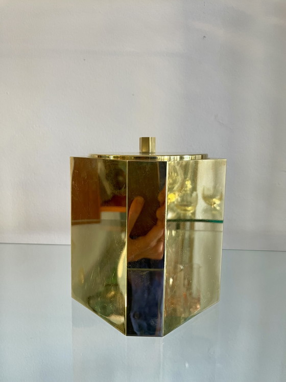 Image 1 of Elegante handgemaakte ijsblokjesvorm/ijsemmer, Italië 1970