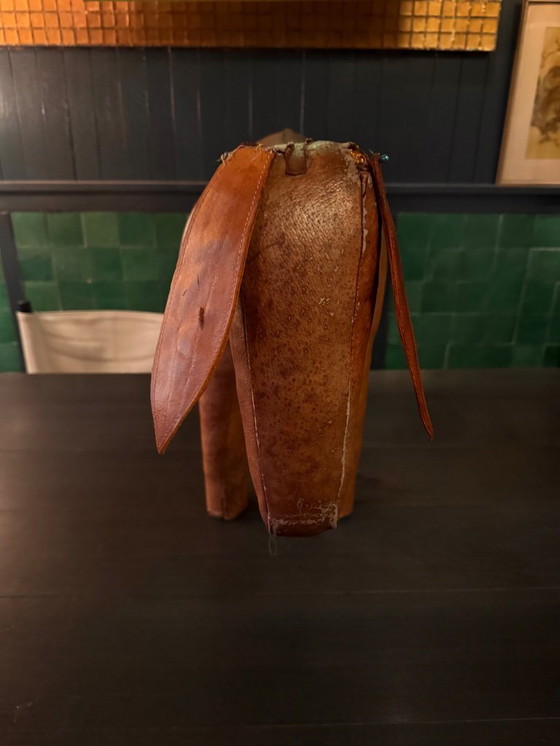Image 1 of DIMITRI OMERSA Liberty vintage donkey DONKEY leather footstool object