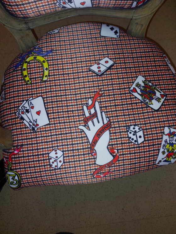 Image 1 of Vintage Louis XV Armchair - Collaboration between Vincent Darré and Éric Bompard - Rare