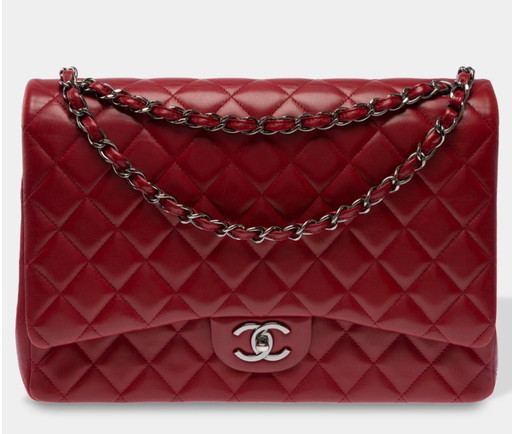 Sac CHANEL Timeless/Classique en Cuir Rouge - 103495