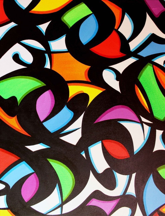 Image 1 of Toile Street-art: Belzac "Lovely Words"