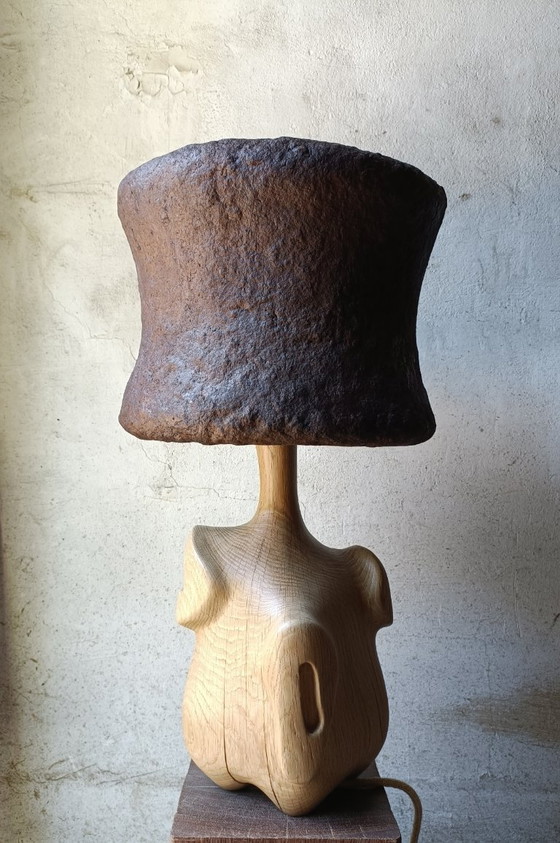 Designer lamp in solid oak – retroDom, Table lamps, Wood (photo 6 of 12)