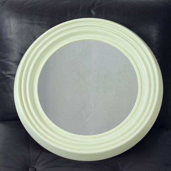 Image 1 of Mid Century Wandspiegel in kunststof lijst, Tsjecho-Slowakije 1960