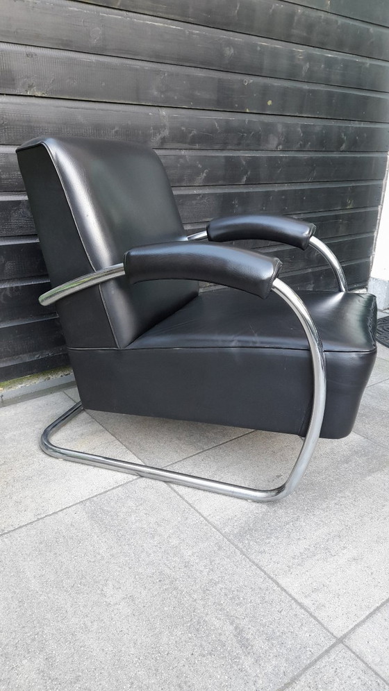 Vintage Buisframe Fautuil – Fauteuils, Skai (photo 6 of 10)