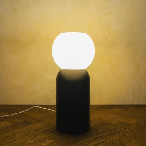 Vintage Wireless Table Lamp | Battery Operated Retro Desk Light | LED Bedside Night Lamp | Portable Decor for Father's