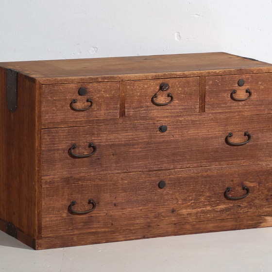 Antique base cabinet - Taishō / Showa Period (c. ) #4 – Storage cabinet, Metal (photo 4 of 40)