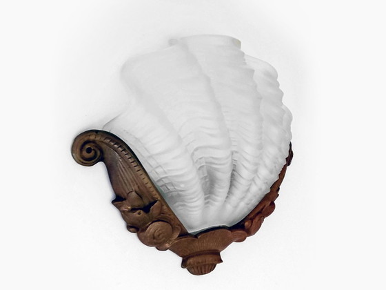 Image 1 of Art Deco wall lamps shells