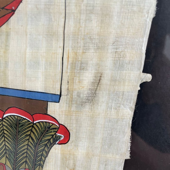 Two signed Egyptian paintings on papyrus – Paintings & Drawings, Other, Paper (photo 16 of 18)